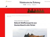 Bild zum Artikel: Rüstungspolitik: Rekord-Waffenexporte aus Deutschland in die Türkei