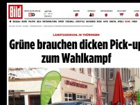 Bild zum Artikel: Landtagswahl in Thüringen - Grüne brauchen dicken Pick-Up zum Wahlkampf