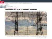 Bild zum Artikel: 'Wird teuer wie nie zuvor': Strompreis soll 2020 Rekordwert erreichen