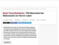 Bild zum Artikel: „Größte deutsche Tierrechtsdemo“ zu Ende: Live: Mahnwache vor Horror-Labor gestartet