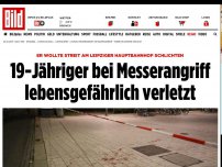 Bild zum Artikel: Messerattacke in Leipzig - 19-Jähriger lebensgefährlich verletzt