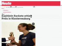 Bild zum Artikel: Kapitänin Rackete erhielt Preis in Klosterneuburg