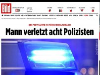 Bild zum Artikel: Mönchengladbach - Mann verletzt acht Polizisten mit Schlägen