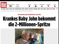 Bild zum Artikel: Kasse übernimmt Kosten - Baby John bekommt die 2-Millionen-Spritze