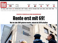 Bild zum Artikel: Schock-Vorschlag der Bundesbank - Rente erst mit 69 Jahren!