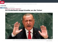 Bild zum Artikel: Strafe für Erdogans Aggression: EU-Förderbank stoppt Kredite an die Türkei