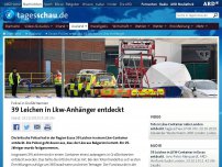 Bild zum Artikel: Essex: Polizei entdeckt 39 Leichen in Lkw-Anhänger