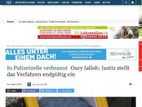 Bild zum Artikel: In Polizeizelle verbrannt: Oury Jalloh: Justiz stellt das Verfahren endgültig ein