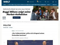 Bild zum Artikel: „Peinlicher Moment deutscher Außenpolitik“