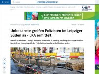 Bild zum Artikel: Vandalen zünden Baustelle in Leipzig an - und attackieren Polizisten