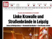 Bild zum Artikel: Schwere Krawalle in Leipzig - Linke legen Brände und attackieren Einsatzkräfte