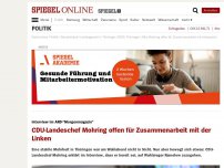 Bild zum Artikel: Interview im ARD-Morgenmagazin: CDU-Landeschef Mohring offen für Zusammenarbeit mit der Linken