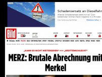 Bild zum Artikel: „Grottenschlecht“ - MERZ: Brutale Abrechnung mit Merkel