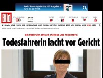 Bild zum Artikel: Sie überfuhr eine 20-Jährige - Todesfahrerin lacht vor Gericht