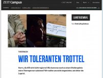 Bild zum Artikel: Thüringen: Wir toleranten Trottel