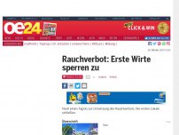 Bild zum Artikel: Rauchverbot: Erste Wirte sperren zu