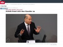 Bild zum Artikel: 'Ich stehe ziemlich weit vorne': Scholz traut sich den Kanzler zu