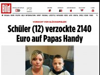 Bild zum Artikel: Vorsicht, Glücksspiele! - Schüler (12) verzockte 2140 Euro auf Papas Handy