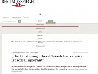 Bild zum Artikel: „Die Forderung, dass Fleisch teurer wird, ist sozial ignorant“