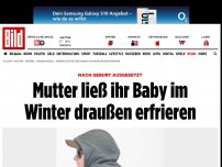 Bild zum Artikel: Nach Geburt ausgesetzt - Mutter ließ ihr Baby im Winter draußen erfrieren