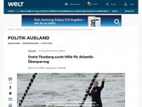 Bild zum Artikel: Greta Thunberg sucht Hilfe für Atlantik-Überquerung