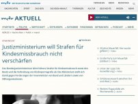 Bild zum Artikel: Justizministerium will Strafen für Kindesmissbrauch nicht verschärfen