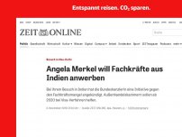 Bild zum Artikel: Besuch in Neu-Delhi: Angela Merkel will Fachkräfte aus Indien anwerben