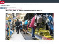 Bild zum Artikel: Mehr als jeder Zweite betroffen: 360.000 Jobs in der Autoindustrie in Gefahr