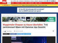 Bild zum Artikel: Wuppertaler Ehepaar zu Hause überfallen: Trio zertrümmert Mann mit Hammer das Gesicht