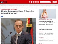 Bild zum Artikel: Irritierende Aussagen zum Mauerfall - Nächster Fauxpas von Maas: Minister zieht Wut der USA auf sich