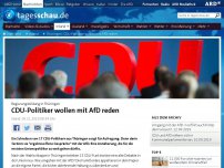 Bild zum Artikel: Thüringen: CDU-Politiker wollen mit AfD reden