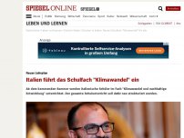 Bild zum Artikel: Neuer Lehrplan: Italien führt das Schulfach 'Klimawandel' ein