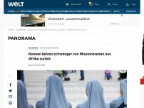 Bild zum Artikel: Nonnen kehren schwanger von Missionsreisen aus Afrika zurück