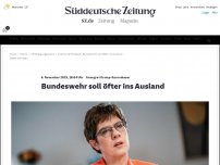 Bild zum Artikel: Annegret Kramp-Karrenbauer: Bundeswehr soll öfter ins Ausland