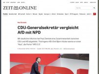 Bild zum Artikel: Paul Ziemiak: CDU-Generalsekretär vergleicht AfD mit NPD