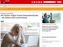 Bild zum Artikel: Altersarmut wir kommen - Auf Twitter zeigen Frauen ihre Rentenbescheide – die Zahlen sind erschreckend