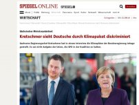 Bild zum Artikel: Sächsischer Ministerpräsident: Kretschmer sieht Deutsche durch Klimapaket diskriminiert