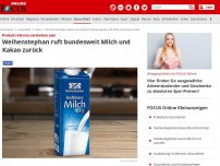 Bild zum Artikel: Produkt könnte verdorben sein - Weihenstephan ruft bundesweit Milch und Kakao zurück