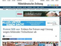 Bild zum Artikel: Protest fällt aus: Fridays for Future sagt Umzug wegen fehlender Teilnehmer ab