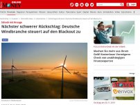 Bild zum Artikel: Schock mit Ansage - 3000 Jobs weg: Deutscher Windrad-Gigant wütet nach Massenentlassung gegen die GroKo