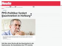 Bild zum Artikel: FPÖ-Politiker fordert Rauchverbot in Hofburg