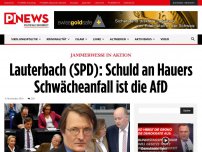 Bild zum Artikel: Jammerwessi in Aktion Lauterbach (SPD): Schuld an Hauers Schwächeanfall ist die AfD