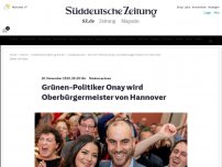 Bild zum Artikel: Niedersachsen: Grünen-Politiker Onay wird Oberbürgermeister von Hannover