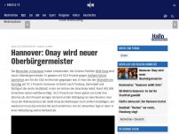 Bild zum Artikel: Hannover: Onay wird neuer Oberbürgermeister