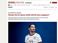 Bild zum Artikel: Neues DFB-Trikot vorgestellt: Würden Sie für dieses Outfit 129,95 Euro ausgeben?