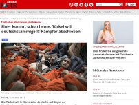 Bild zum Artikel: Türkisches Ministerium gibt bekannt - Einer kommt schon heute: Türkei will sieben deutschstämmige IS-Kämpfer abschieben