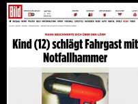 Bild zum Artikel: Wegen Lautstärke beschwert - Kind (12) schlägt Fahrgast (36) mit Notfallhammer