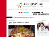 Bild zum Artikel: 'Alaaf!' - Kölner Pizzeria bietet Pizza Fünf Jahreszeiten an