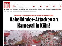 Bild zum Artikel: Schlingen um Hals zugezogen - Kabelbinder-Attacken an Karneval in Köln!