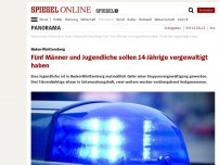 Bild zum Artikel: Baden-Württemberg: Fünf Männer und Jugendliche sollen 14-Jährige vergewaltigt haben